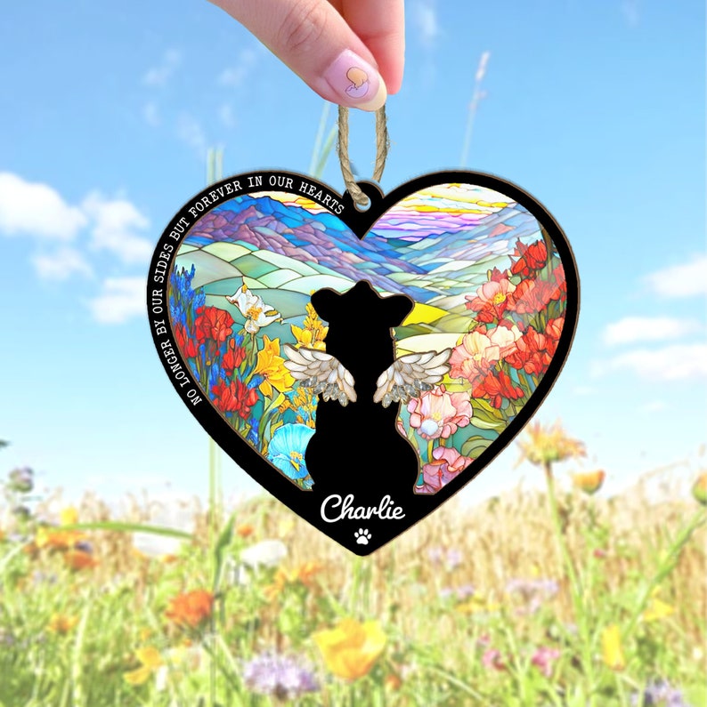 Personalized Pet Memorial Gift, Custom Dog Memorial Suncatcher, Dog Loss Gift, Loss of Pet Sympathy Gift, Dog Remembrance Gift il_794xN.6071278663_1bav.jpg