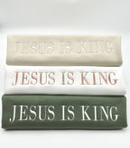 Embroidered Jesus Is King Sweatshirt-Hoodie, Christian Embroidery, Faith Based Apparel, Style Adult Unisex Sweater, Christian Holiday Gift