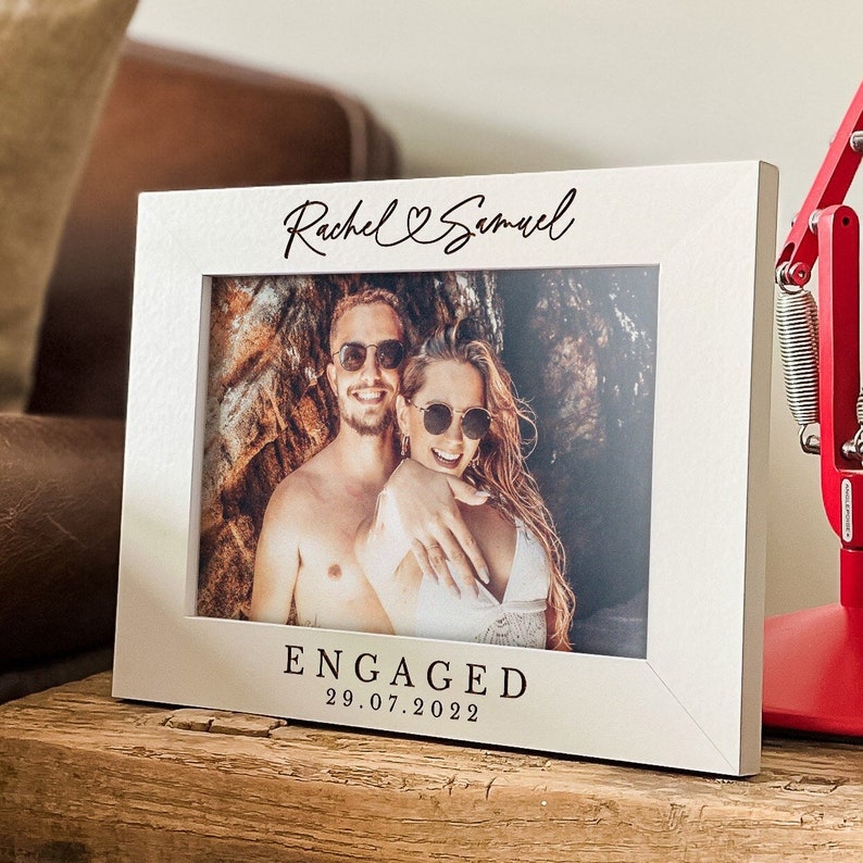 Personalised Engagement Gift | Gift For Newly Engaged Couple | Engraved Photo Frame, Engaged Couple Gift, Couple Christmas Gifts il_794xN.6081122303_3ouj.jpg