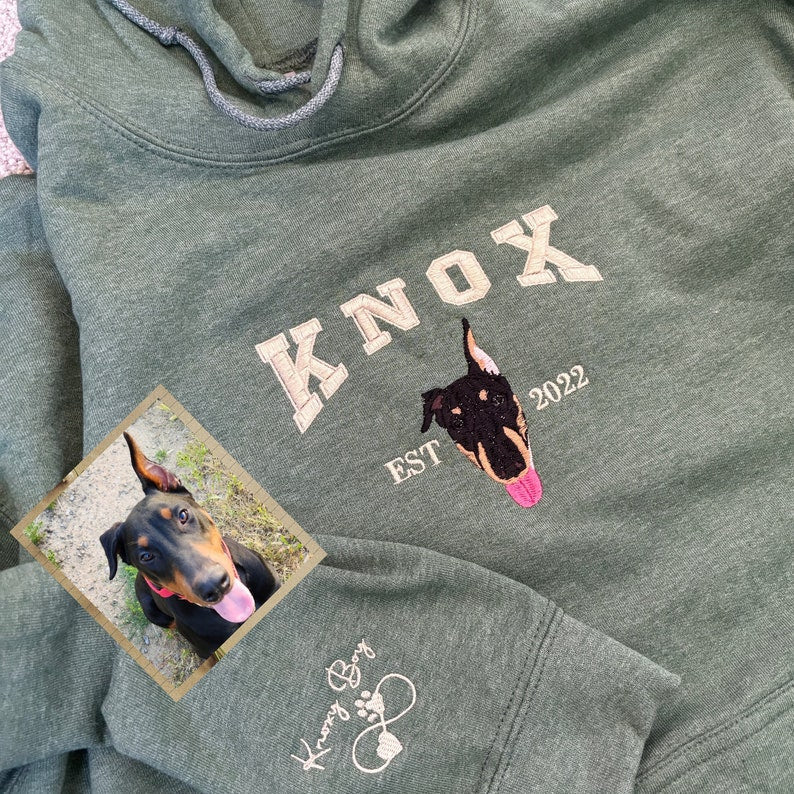 Pet Embroidered Sweatshirt, Embroidered Dog Hoodie, Custom Dog Face Embroidered Sweatshirt From Photo, Pet Lovers Gift, Mother Day Gift il_794xN.6084222684_6y5g.jpg?v=1743397381