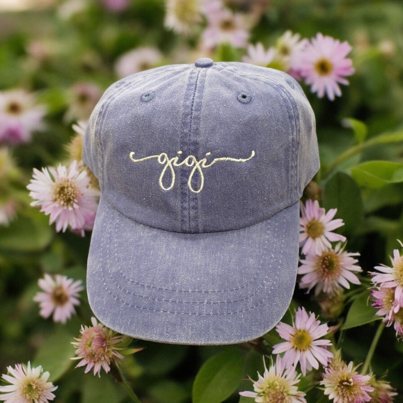 Embroidered Mama, Gigi, Grandma, Mommy, Nana Baseball Cap - Mama Hat, Gigi Hat - Custom Mother's Day Gift - Personalized Gifts - Custom Hat