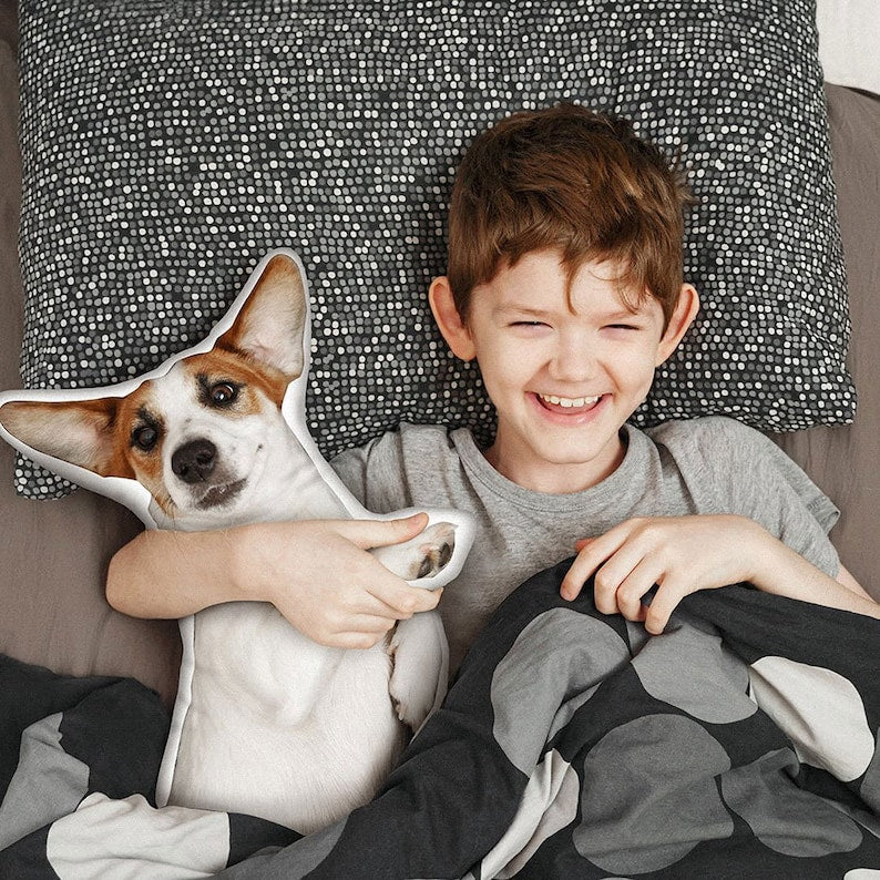 Dog Picture Pillow Custom Pet Pillow Dog Pillows Gift Custom 3D Pet Pillow from Photo | Personalized Dog/Cat Shaped Throw Pillow il_794xN.6091057249_sg2n.jpg
