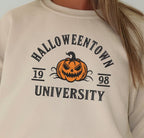 Halloween Town Embroidered Sweatshirt, Vintage Halloween Sweatshirt, Embroidered Halloween Crewneck, Halloween Pumpkin Sweatshirt il_794xN.6097051520_8mlf.jpg