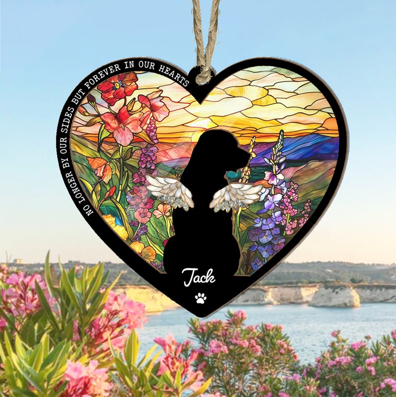 Personalized Pet Memorial Gift, Custom Dog Memorial Suncatcher, Dog Loss Gift, Loss of Pet Sympathy Gift, Dog Remembrance Gift il_794xN.6099876333_nv43.jpg