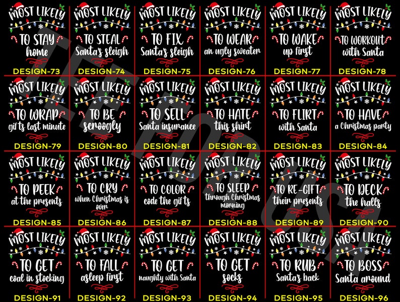 168 Quotes Most Likely to Christmas Shirts,Matching Family Christmas Shirts,Funny Christmas 2025 Party Tee,Matching Pajamas,Long Sleeve,Xmas il_794xN.6101419614_5ja1.jpg