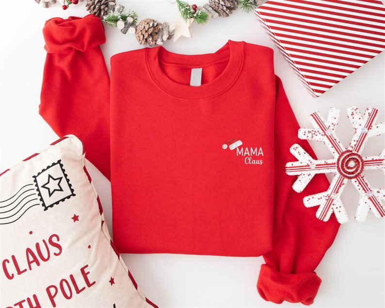 Embroidered Christmas Family Sweatshirt, Embroidery Xmas Matching Sweater, Mama Claus Sweater, Dada Claus Gift, Embroidery Santa Hat Sweater il_794xN.6106309064_6ww3.jpg