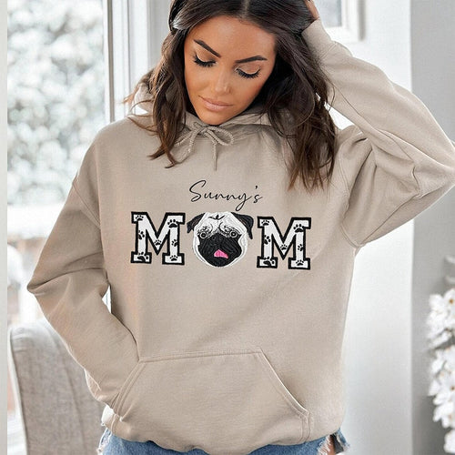 Dog Dad Dog Mom Custom Pet Portrait Embroidered Hoodie Dog Dad with Pet Name, Varsity Dog, Portrait from Photo, Custom Dog Name il_794xN.6106617807_s68b.jpg