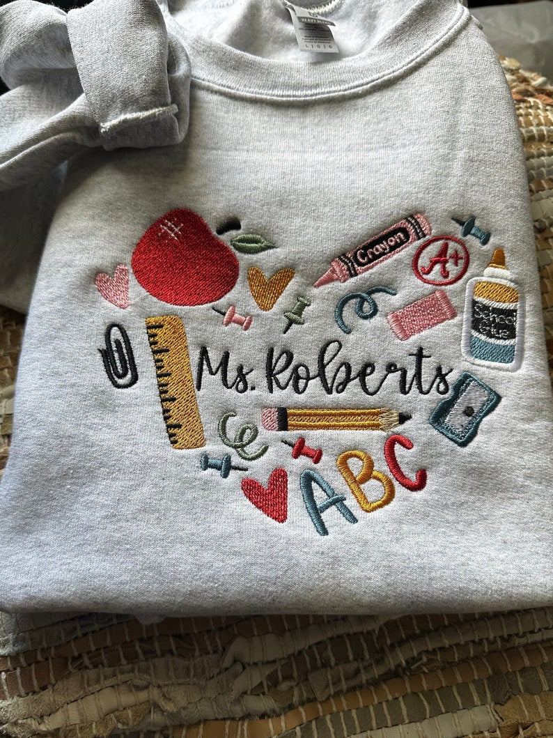 Embroidered 90s Vibe Teacher Sweatshirt - Embroidered Teacher Sweatshirt - Teacher Gift - Student Teacher Sweatshirt - DayCare Sweatshirt il_794xN.6110236765_dzbj_2c189242-c30a-4142-8c46-a4555cf0d125.jpg