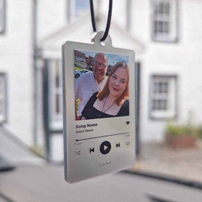 Personalised Music Photo Ornament Hanging Car Polaroid Image Driving Test Pass Gift Idea First Car Charm Mirror Hanging Gift il_794xN.6112215770_f2e1.jpg