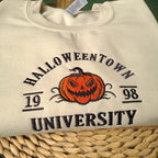 Halloween Town Embroidered Sweatshirt, Vintage Halloween Sweatshirt, Embroidered Halloween Crewneck, Halloween Pumpkin Sweatshirt il_794xN.6113143134_pttj.jpg