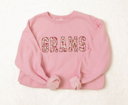 Custom Embroidered Mothers Day Gift | Personalized Embroidery | Spring Apparel | Floral Nana Shirt | Birthday Gift