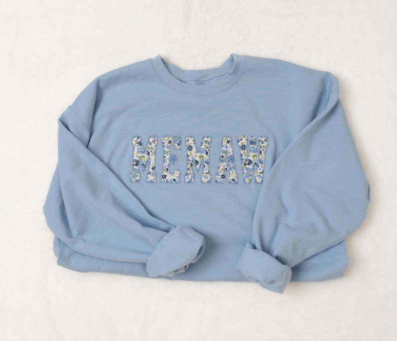 Custom Embroidered Mothers Day Gift | Personalized Embroidery | Spring Apparel | Floral Nana Shirt | Birthday Gift