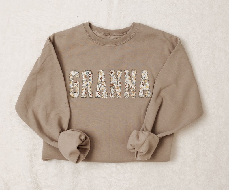 Custom Embroidered Mothers Day Gift | Personalized Embroidery | Spring Apparel | Floral Nana Shirt | Birthday Gift