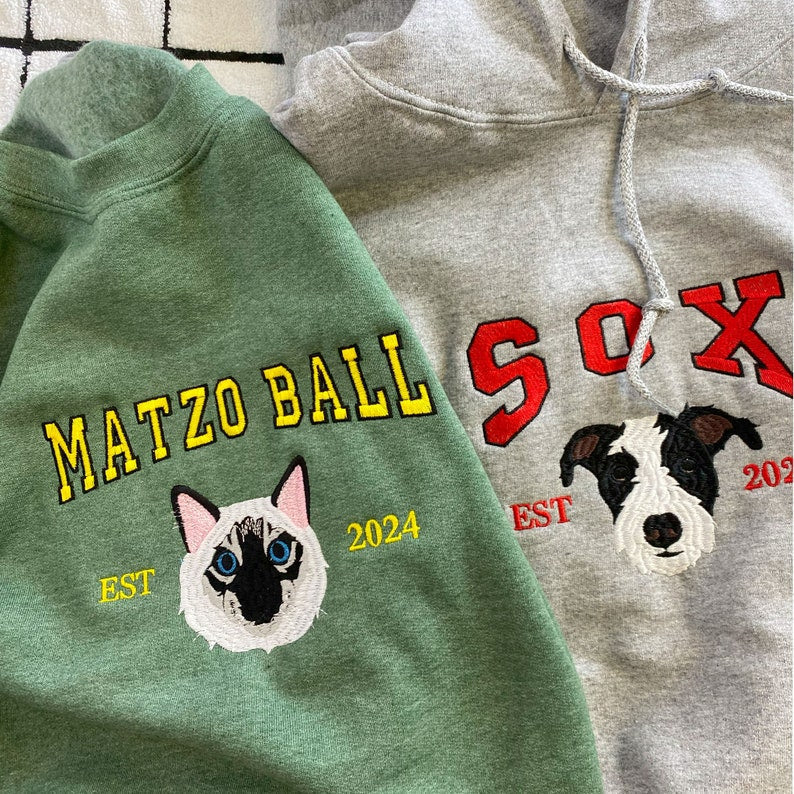 Pet Embroidered Sweatshirt, Embroidered Dog Hoodie, Custom Dog Face Embroidered Sweatshirt From Photo, Pet Lovers Gift, Mother Day Gift il_794xN.6119500467_tcuu.jpg?v=1743397381