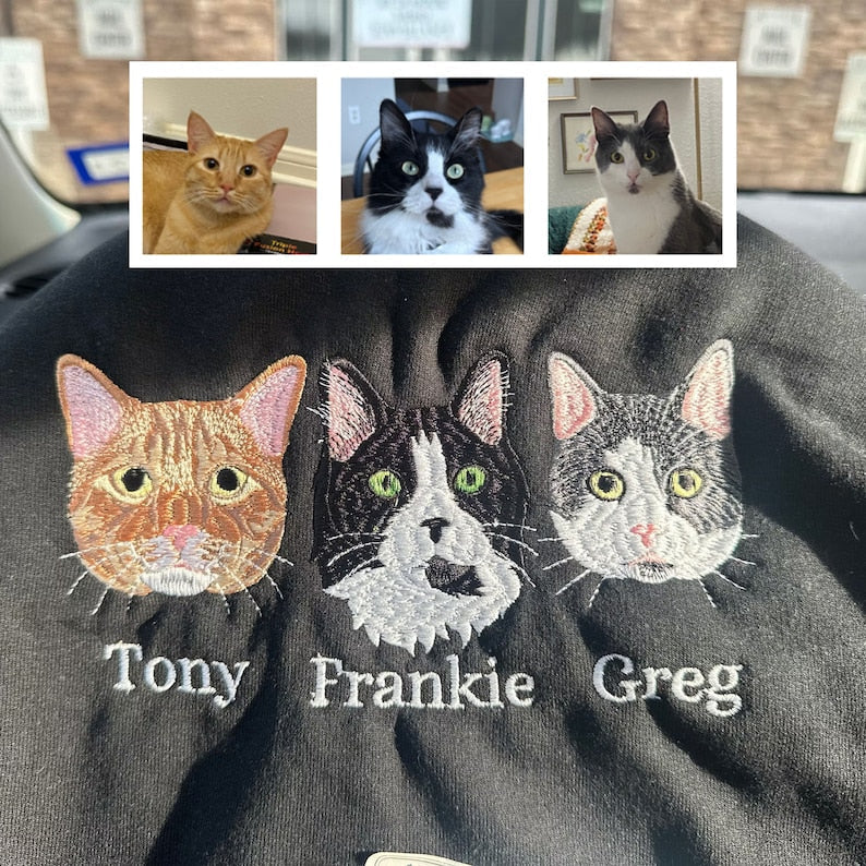 Personalized Embroidered Custom Cat Face with photo Sweatshirt il_794xN.6121563521_avye.jpg?v=1743397352