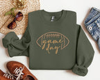Embroidered Game Day Shirt, Tis The Season Shirt, Embroidered Fall Shirt, Touchdown Football Shirt Sweatshirt, Embroidered Thanksgiving Tee