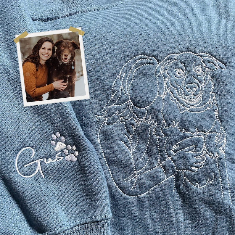 Custom Embroidered Dog Dad Sweatshirt with Portrait from Photo, Embroidered Photo Sweatshirt, Outline Embroidered Sweatshirt, Portrait Sweatshirt il_794xN.6132274729_jo48_e35b5683-0f13-43d6-9146-b3f86d14db7c.jpg