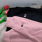 Spider Web Couples Matching Valentine's Embroidered Hoodie, Custom Initial Heart Crewneck, Anniversary Gift, Personalized Heart Name Sleeve