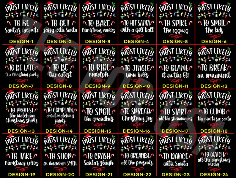 168 Quotes Most Likely to Christmas Shirts,Matching Family Christmas Shirts,Funny Christmas 2025 Party Tee,Matching Pajamas,Long Sleeve,Xmas il_794xN.6149510075_kasn.jpg