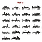City Skyline Embroidered Cap hat baseball hat Chicago cap LA embroidered ball cap NY Houston Miami Dallas Boston Denver Atlanta Seattle