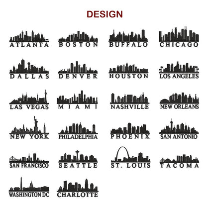 City Skyline Embroidered Cap hat baseball hat Chicago cap LA embroidered ball cap NY Houston Miami Dallas Boston Denver Atlanta Seattle