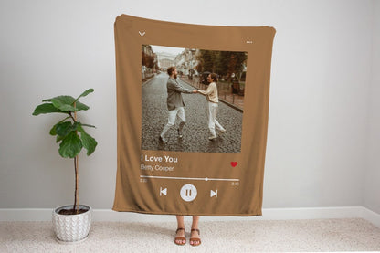 Personalized Music Blanket, Custom Song Photo Blanket,Music Player Blanket, Photo Blanket With Your Song, Christmas Gift, Couple Gifts il_794xN.6177270878_dcjt.jpg