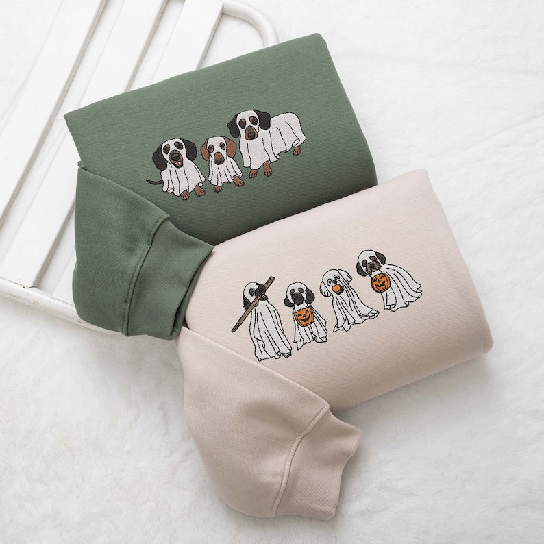 Embroidered Halloween Custom Dog From Your Photo Sweatshirt Crewneck Halloween Dog Shirt Ghost Dog Halloween Hoodie Sweater Spooky Dog il_794xN.6188042605_dray.jpg