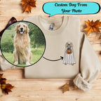 Embroidered Halloween Custom Dog From Your Photo Sweatshirt Crewneck Halloween Dog Shirt Ghost Dog Halloween Hoodie Sweater Spooky Dog il_794xN.6188760300_dety.jpg