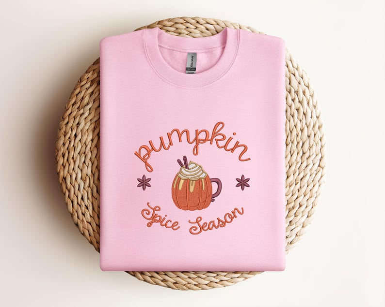 Embroidered Coffee Lover Jumper, Pumpkin Spiced Latte Jumper, Fall Jumper, Autumn Jumper, Cozy Autumn Sweater, Winter Sweater, Fall Hoodie
