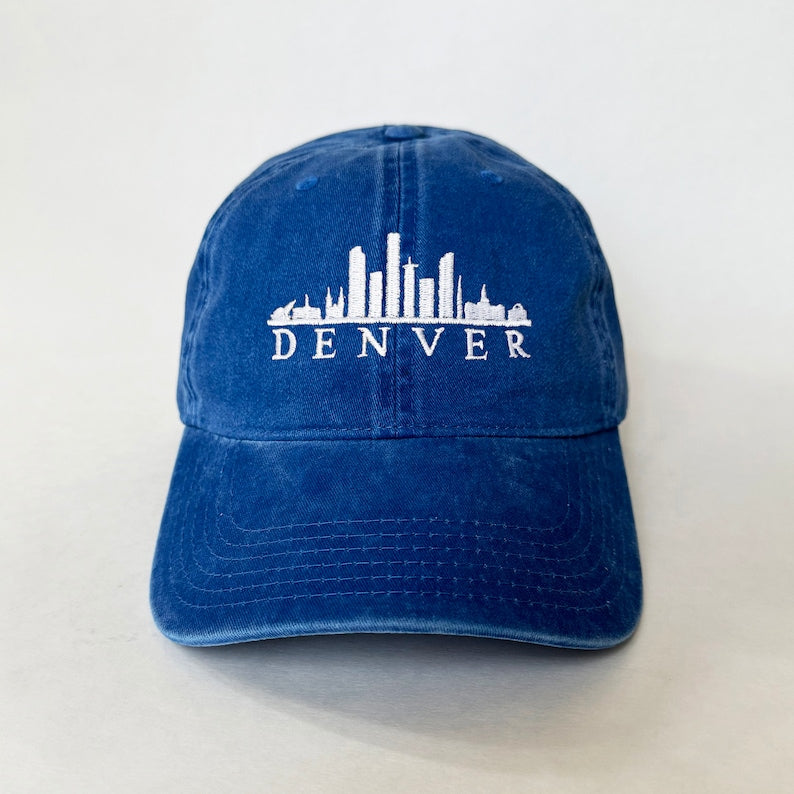 City Skyline Embroidered Cap hat baseball hat Chicago cap LA embroidered ball cap NY Houston Miami Dallas Boston Denver Atlanta Seattle