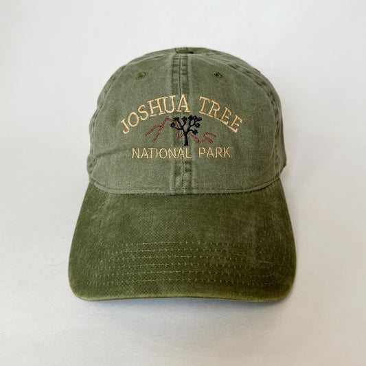Joshua Tree National Park Embroidered Hat Vintage Dad Cap with Desert Tree Design, Adjustable Baseball Cap for Nature Lovers, Hiking, Camping, and National Park Adventures
