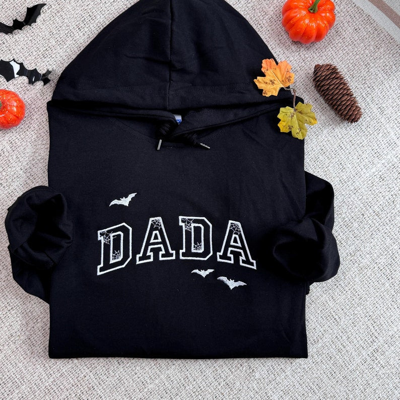 Custom Mama Dada Embroidered Halloween Sweatshirt, Personalized Mom Embroidery Hoodie, Bat Mom Outfit Halloween MAMA Clothing, Mothers Day Gift il_794xN.6207055078_ftgm.jpg