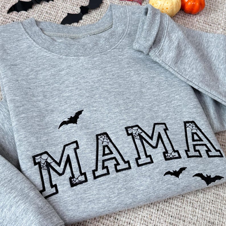 Custom Mama Dada Embroidered Halloween Sweatshirt, Personalized Mom Embroidery Hoodie, Bat Mom Outfit Halloween MAMA Clothing, Mothers Day Gift il_794xN.6208716999_hubz.jpg