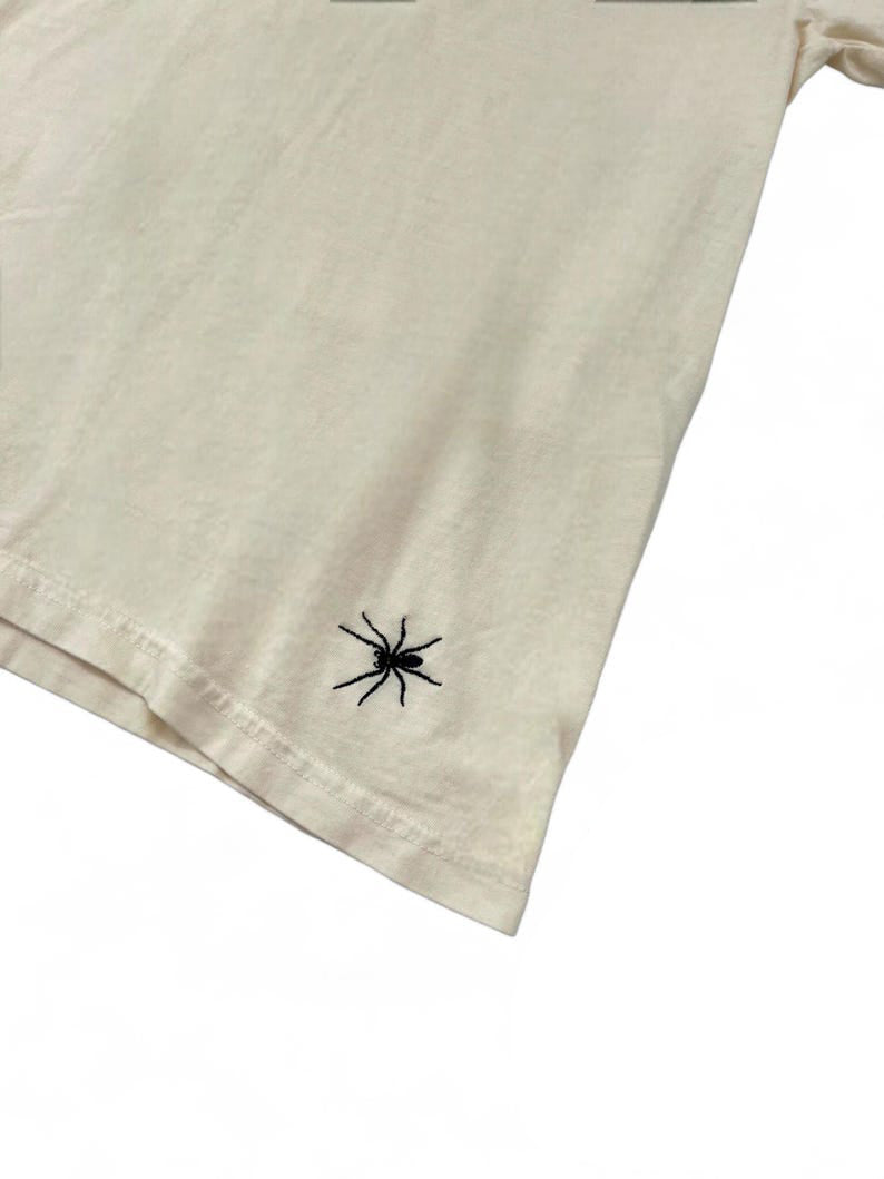 Embroidered Spider shirt, Halloween tshirt, Spooky Season, Spider shirt, Halloween, Extended sizes, Embroidery, Comfort colors, Spider