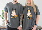 Retro Mickey Minnie Halloween Couple Shirts, Mickey Ghost Shirt, Minnie Ghost Shirt, Spooky Season Shirt, Disney Halloween