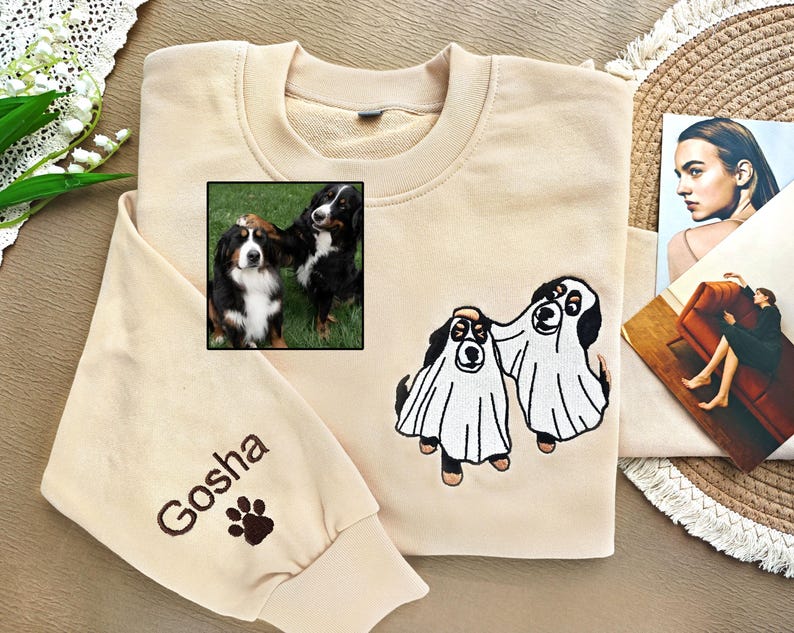 Custom Cat Embroidered Sweatshirt Ghost Cat Dog,Embroidered Sweatshirt,Embroidered Halloween Cute Ghost Pet,Crewneck Fall Sweatshirt il_794xN.6232037661_5w41.jpg