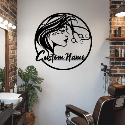 Custom Hair Stylist Metal Sign: Salon Decor, Hairdresser Gift il_794xN.6237252448_42qd.jpg