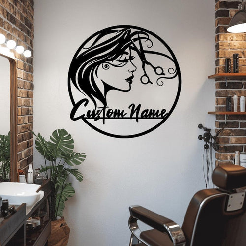 Custom Hair Stylist Metal Sign: Salon Decor, Hairdresser Gift il_794xN.6237252448_42qd.jpg