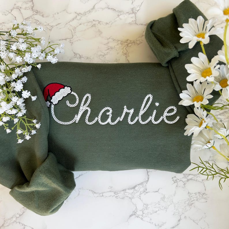 Embroidered Personalized Christmas Sweatshirt, Embroidered Christmas Custom Name Crewneck Sweater, Custom Xmas Gift, Custom Family Sweaters il_794xN.6248463356_9qiw.jpg