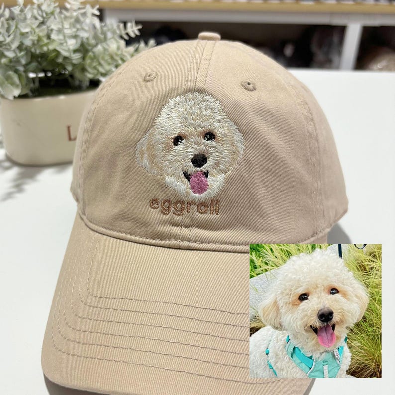 Custom Dog Hat Baseball Cap Birthday Gift For Her Custom Embroidered Dog Hat Custom Cat Hat Personalized Vintage Baseball Hat Dog Mom Hat il_794xN.6270574850_pn6x.jpg