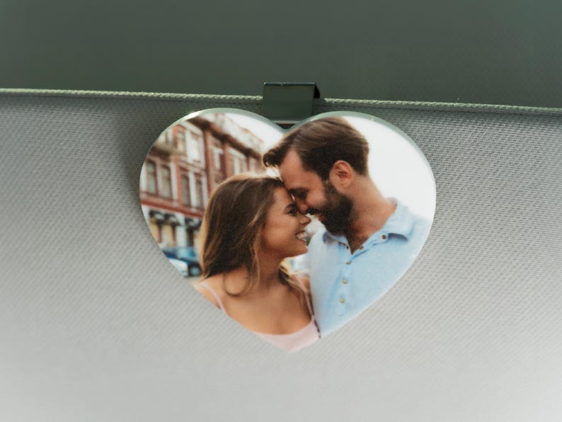 Personalized Valentine's Day Gift For Him, Custom Photo Car Visor Clip, Husband Gifts, Drive Safe Visor Clip With Picture Gift For Boyfriend il_794xN.6284941398_le0l.jpg