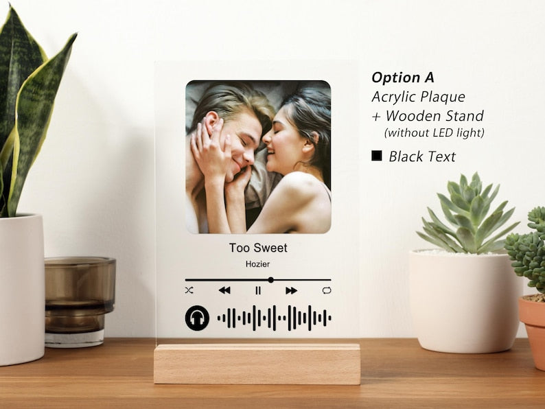 Personalized LED Song Plaque With Stand | Custom Music Night Light | Personalized Music Prints Photo Frame | Gift for Him Boyfriend Bestie il_794xN.6297719577_8sw1.jpg