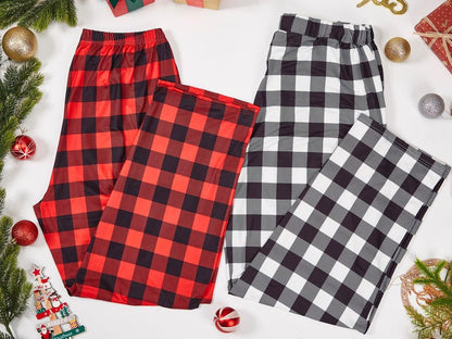 Christmas Pants For Family,Buffalo Plaid Pants,Matching Christmas Pants, Xmas Eve Family Pajamas Toddler,Mommy And Me,Family Women Men il_794xN.6302426700_r7f9.jpg