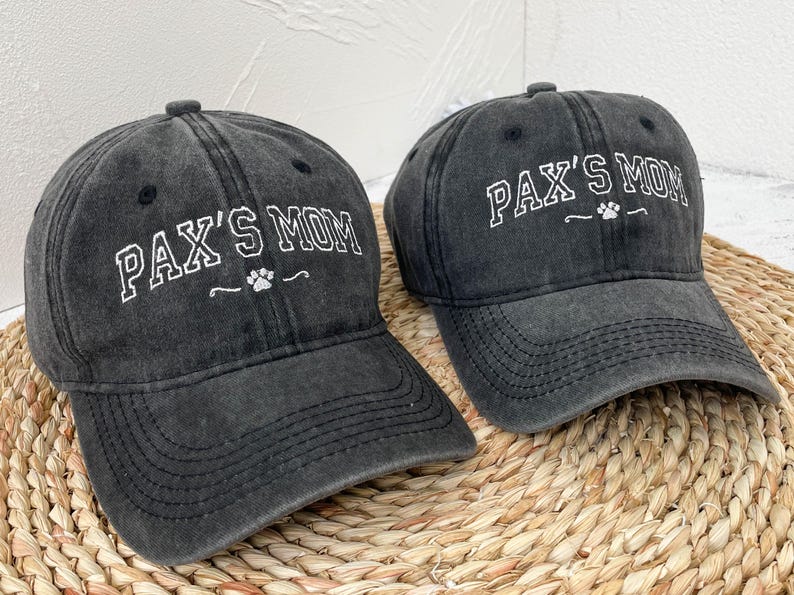 Custom Personalized Dog Mom Hat Dog Dad Hat | Embroidered Baseball Cap | Custom Pet Lover Gift | Mother's Day Gift il_794xN.6325331080_dgk5.jpg