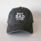 Best Dad Ever Embroidered Hat Vintage Washed Adjustable Baseball Cap, Cool Father s Day Gift for Dad, Casual Everyday Dad Cap for Fathers and Husbands