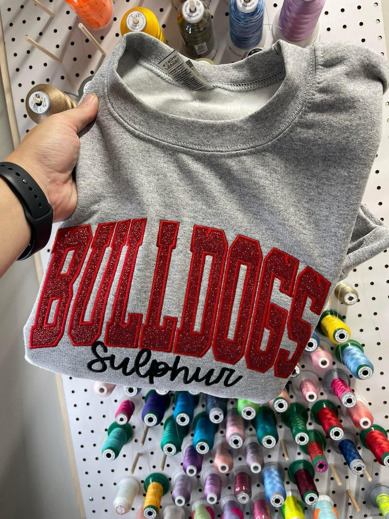 Custom School/Mascot Glitter Applique Embroidered Sweatshirt il_794xN.6329362078_kzih.jpg