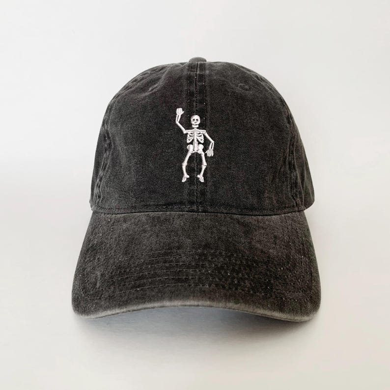 Skeleton Embroidered Halloween Cap Pumpkin Cap Dad Cap Halloween Costumes Embroidered Hat