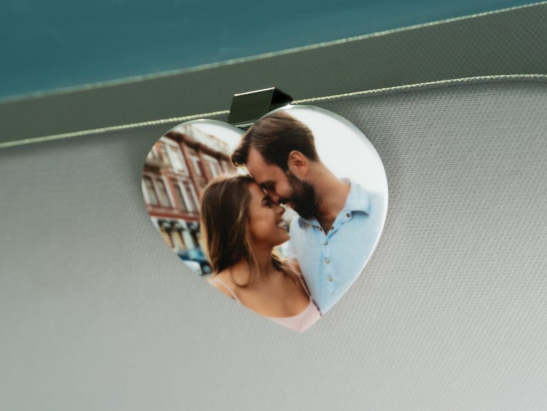 Personalized Valentine's Day Gift For Him, Custom Photo Car Visor Clip, Husband Gifts, Drive Safe Visor Clip With Picture Gift For Boyfriend il_794xN.6332998013_jbtj.jpg