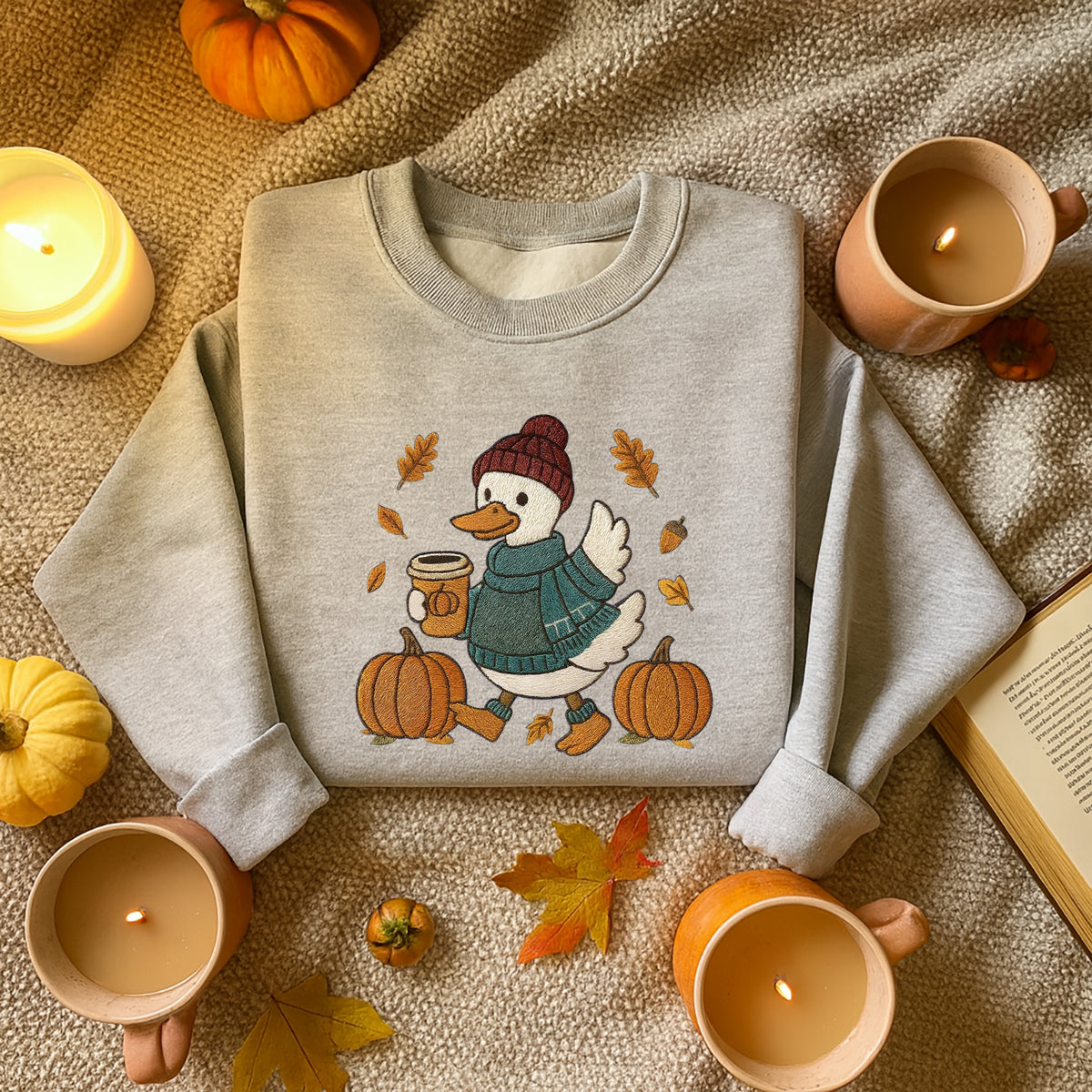 Just a Fall Goose Shirt, Autumn Hoodiee - Sweatshirt, Fall Vibes Sweatshirt,Silly Goose Tee, Goose Thanksgiving Gift