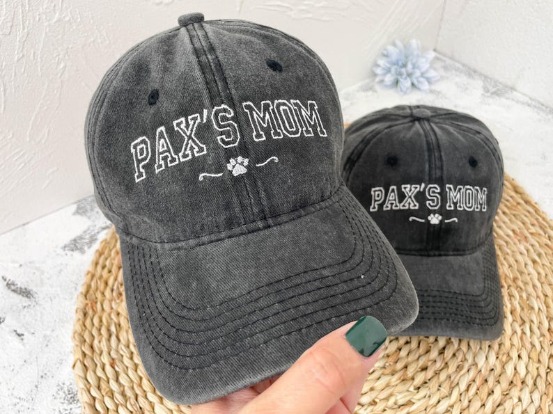 Custom Personalized Dog Mom Hat Dog Dad Hat | Embroidered Baseball Cap | Custom Pet Lover Gift | Mother's Day Gift il_794xN.6373399077_lc5s.jpg